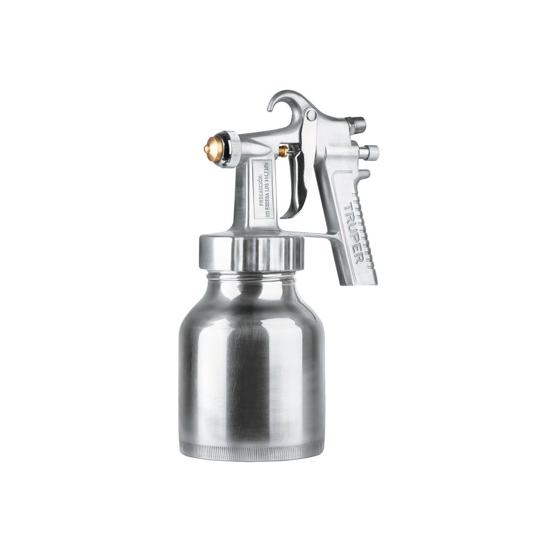 PIPI-210 Pistola p/pintar baja presión, 1.5 mm, pulida, entrada sup