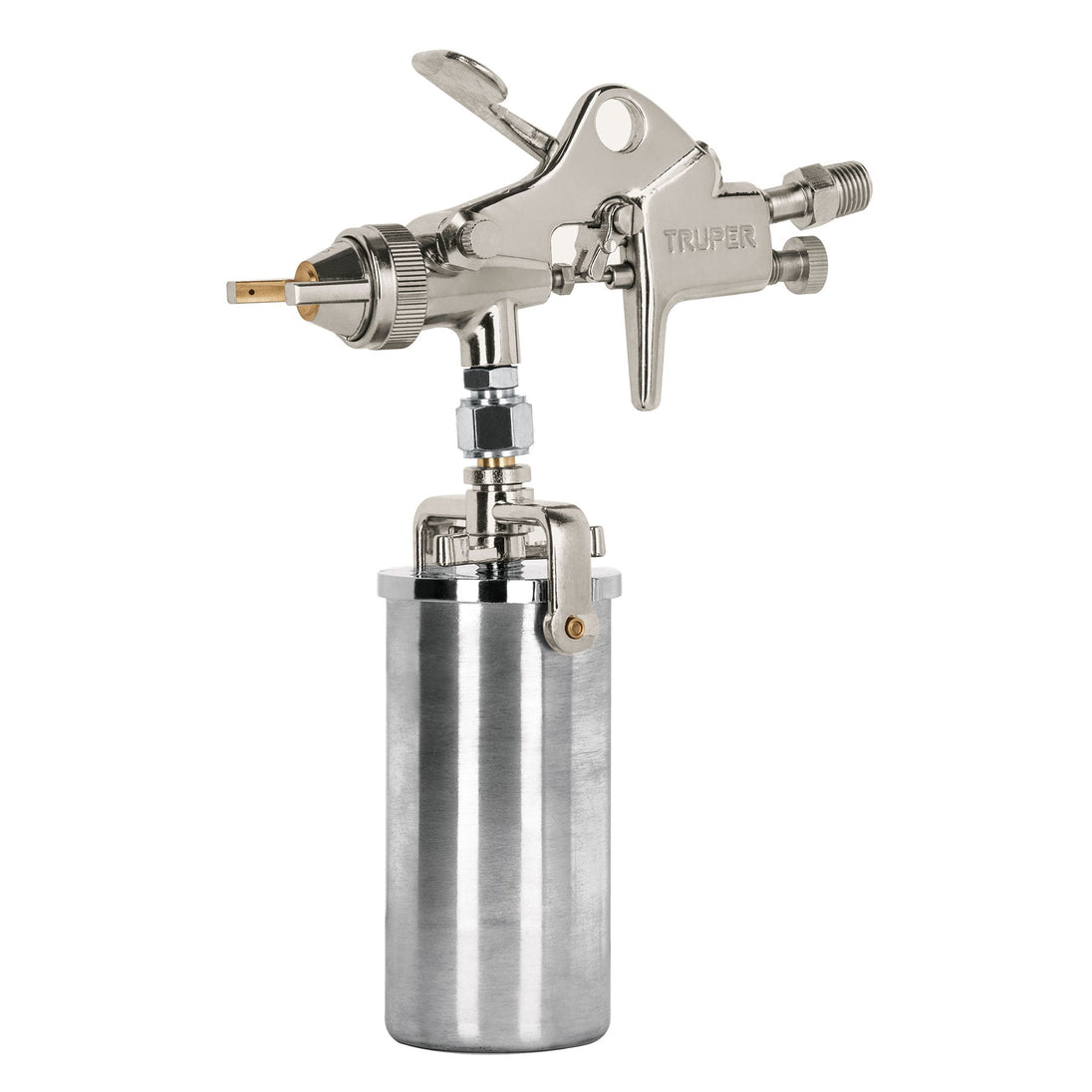 PIPI-300 Pistola compacta p/retoque HVHP vaso alum, 1.5 mm, Truper