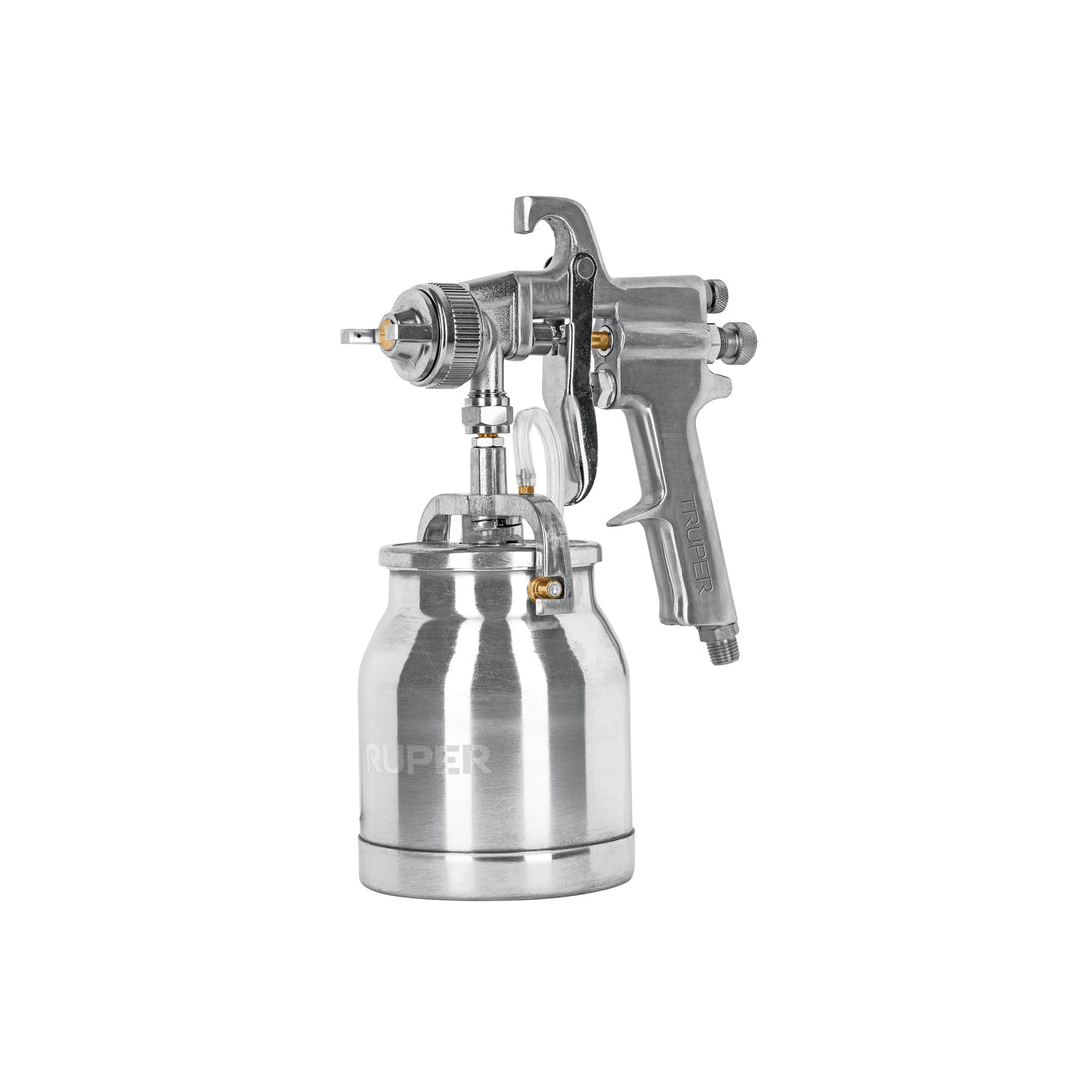 PIPI-310 Pistola p/pintar succión HVHP vaso alum, 1.8mm, 2 vál Truper