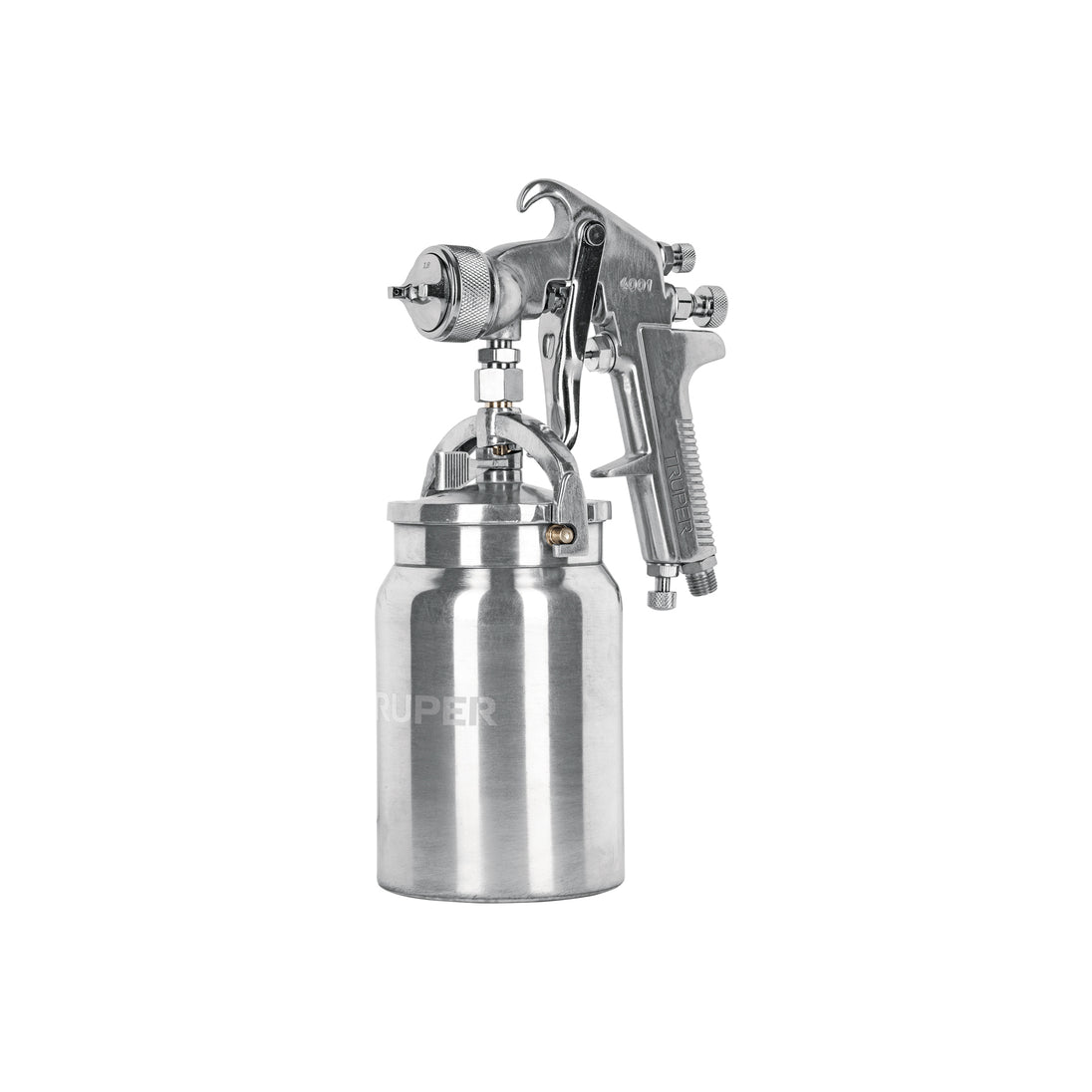 PIPI-320 Pistola p/pintar succión HVHP vaso alum, 1.8mm, 3 vál Truper
