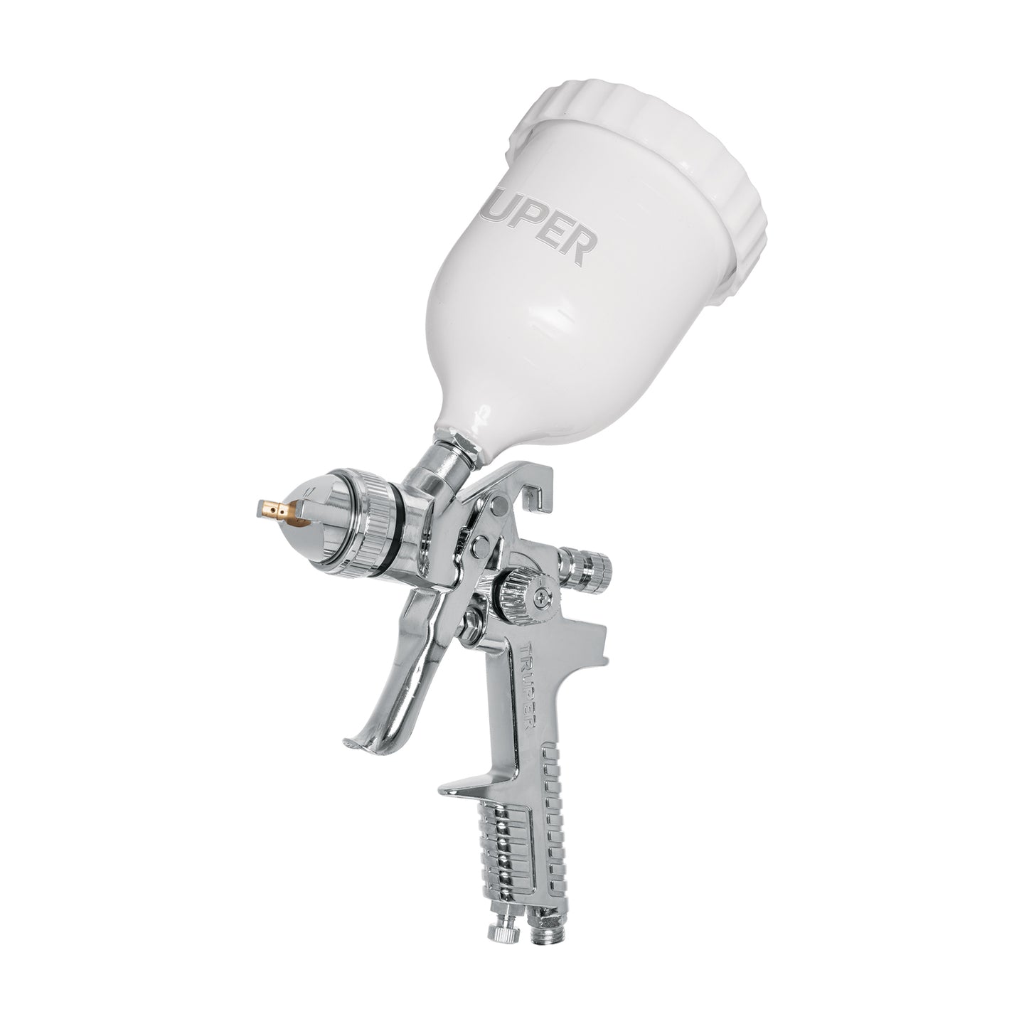 PIPI-441 Pistola p/pintar gravedad HVLP vaso plástico, 1.7 mm, Truper
