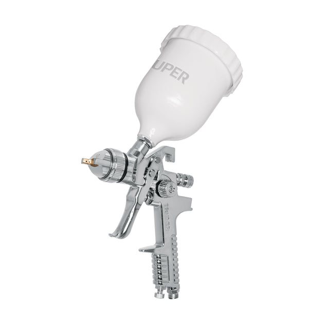 PIPI-441 Pistola p/pintar gravedad HVLP vaso plástico, 1.7 mm, Truper