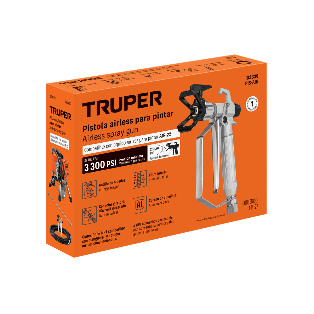 Pistola de Aire Truper PIS-AIR | Soplado Industrial
