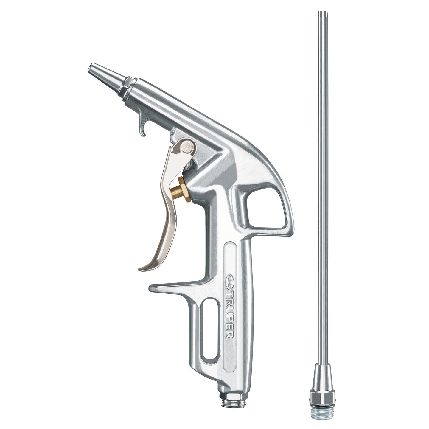 PISO-363 Pistola de aluminio para sopletear, 2 boquillas, TRUPER