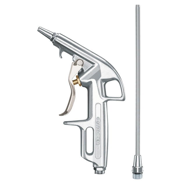 PISO-363 Pistola de aluminio para sopletear, 2 boquillas, TRUPER