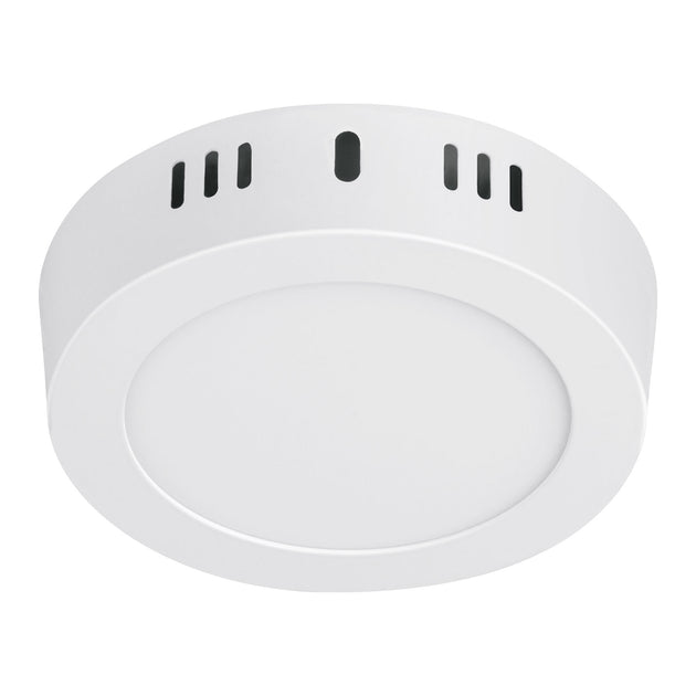 PLA-203L Luminario LED plafón 6W 6500K, redondo, blanco, VOLTECK