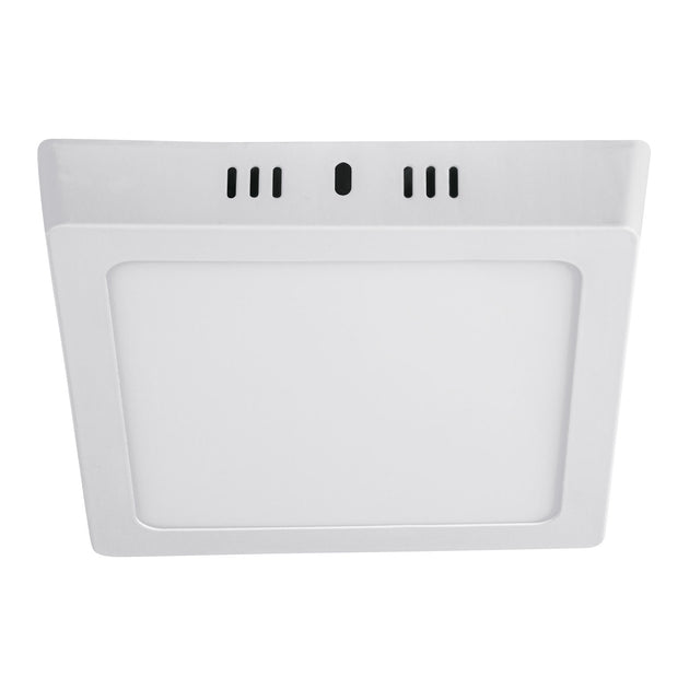 PLA-211L Luminario LED plafón 12W 6500K, cuadrado, blanco, VOLTECK