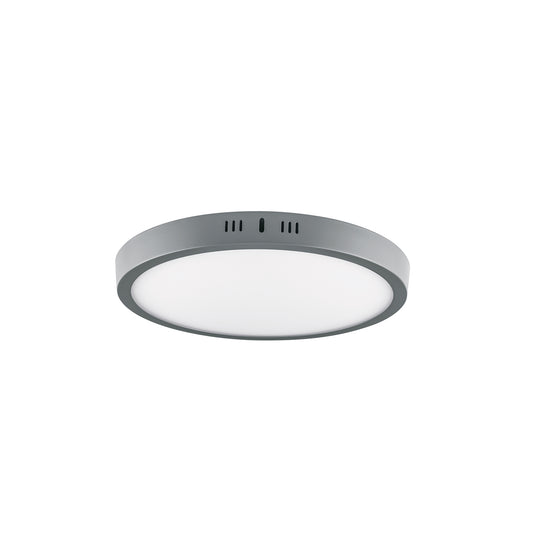PLA-217L Luminario LED plafón 24W 6500K, redondo, gris, VOLTECK