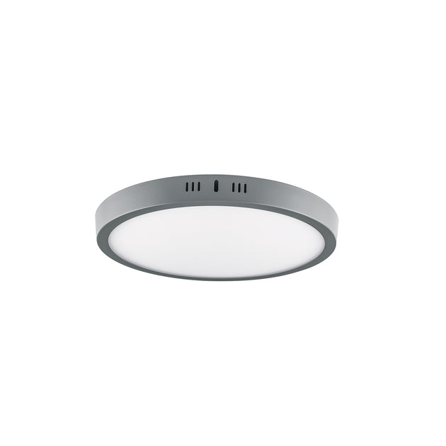 PLA-217L Luminario LED plafón 24W 6500K, redondo, gris, VOLTECK