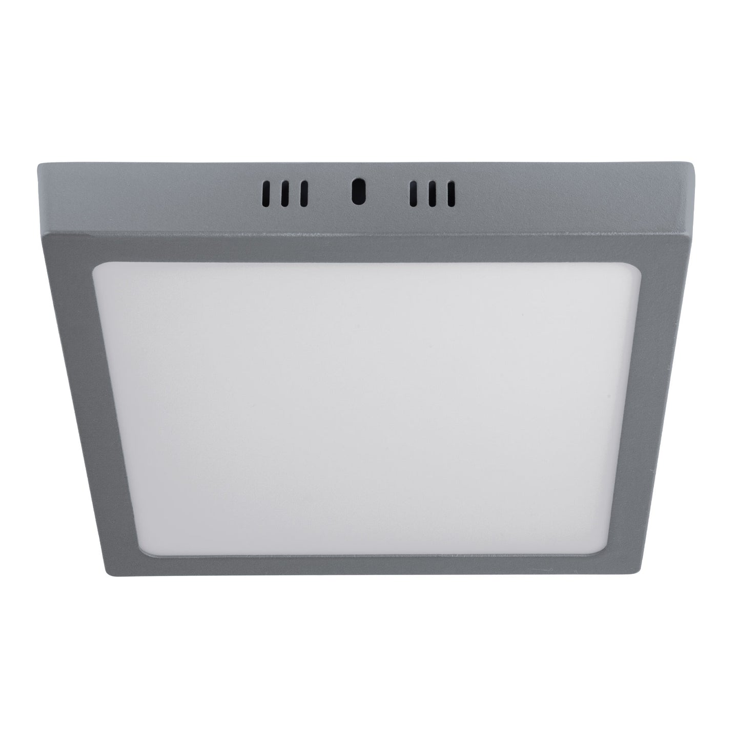 PLA-220L Luminario LED plafón 18W 6500K, cuadrado, gris, VOLTECK