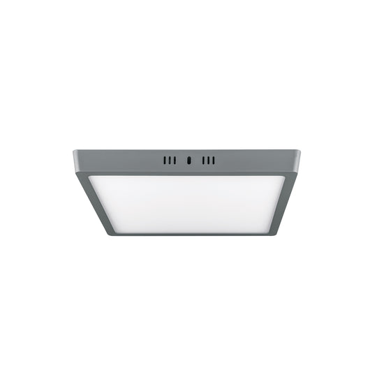 PLA-221L Luminario LED plafón 24W 6500K, cuadrado, gris, VOLTECK