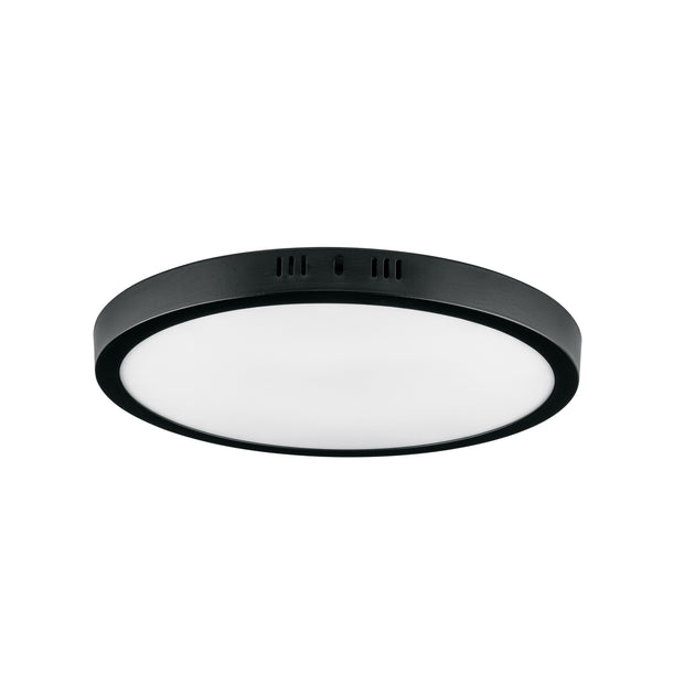 PLA-229L Luminario LED plafón 24W 6500K, redondo, negro, VOLTECK