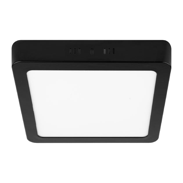 PLA-232L Luminario LED plafón 18W 6500K, cuadrado, negro, VOLTECK