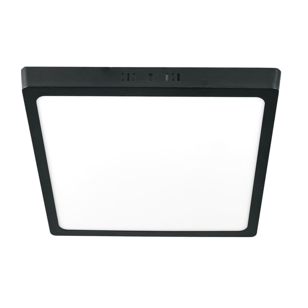 PLA-233L Luminario LED plafón 24W 6500K, cuadrado, negro, VOLTECK