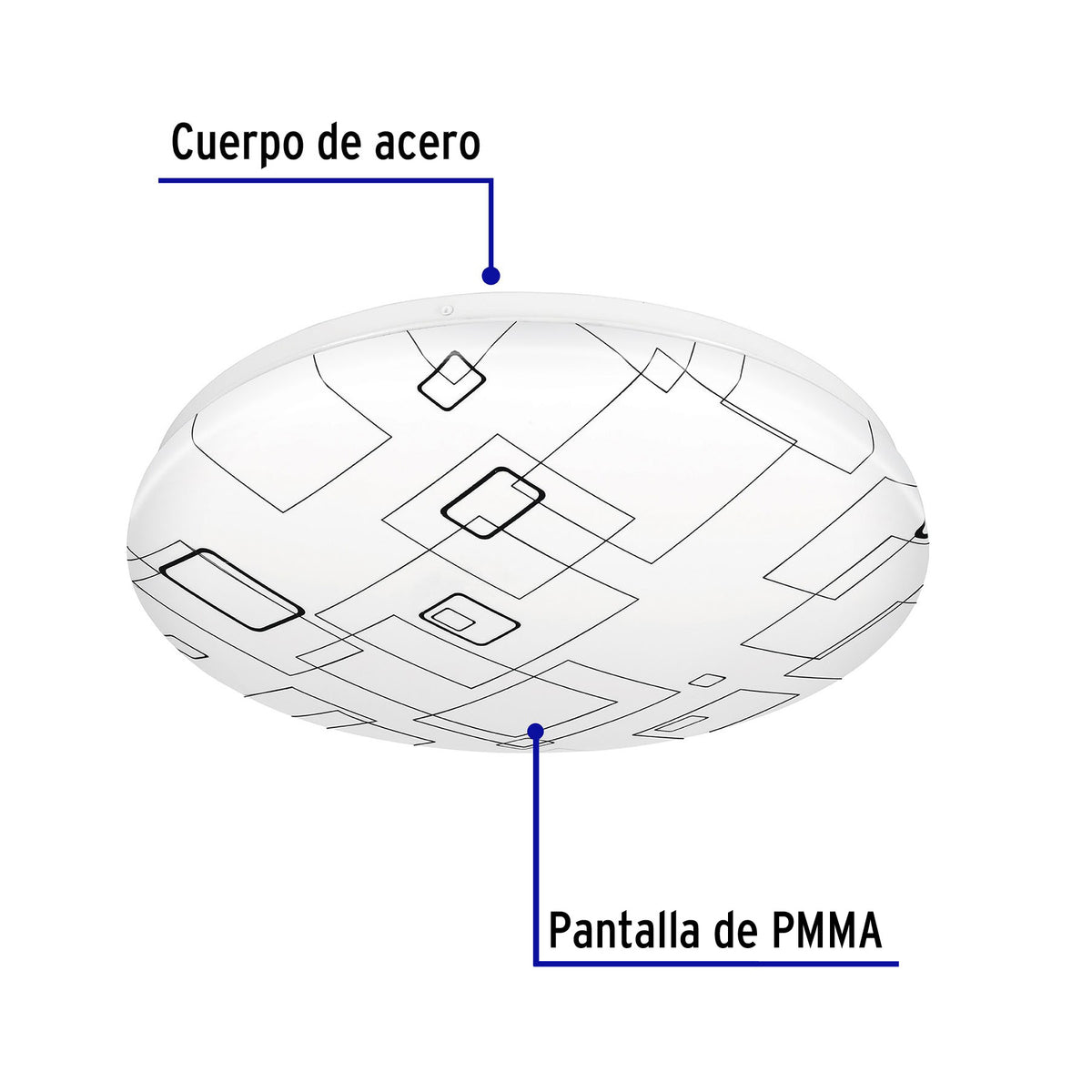 Lámpara LED Volteck PLA-504L 22W 1600lm | Ahorro 80%