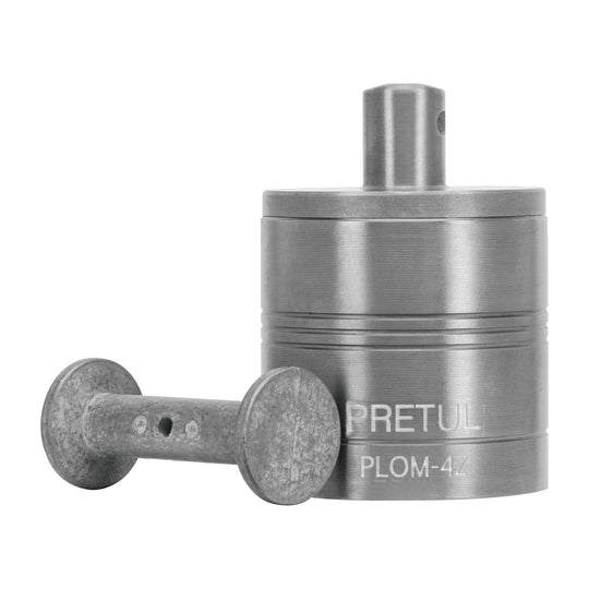 PLOM-4Z Plomada metálica de 675 g con centro, Pretul