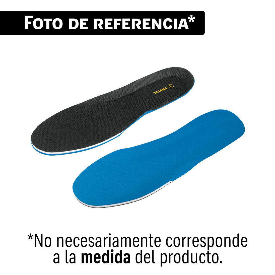 Plantillas Seguridad Pretul PLZ-26TN Talla 41 | Amortiguación y Confort