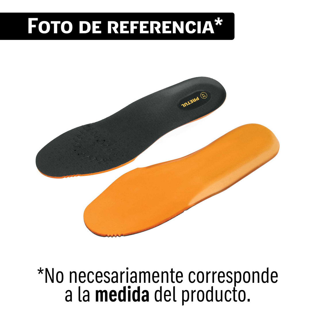 Plantilla Ergonómica Pretul PLZ-28P para Botas de Seguridad