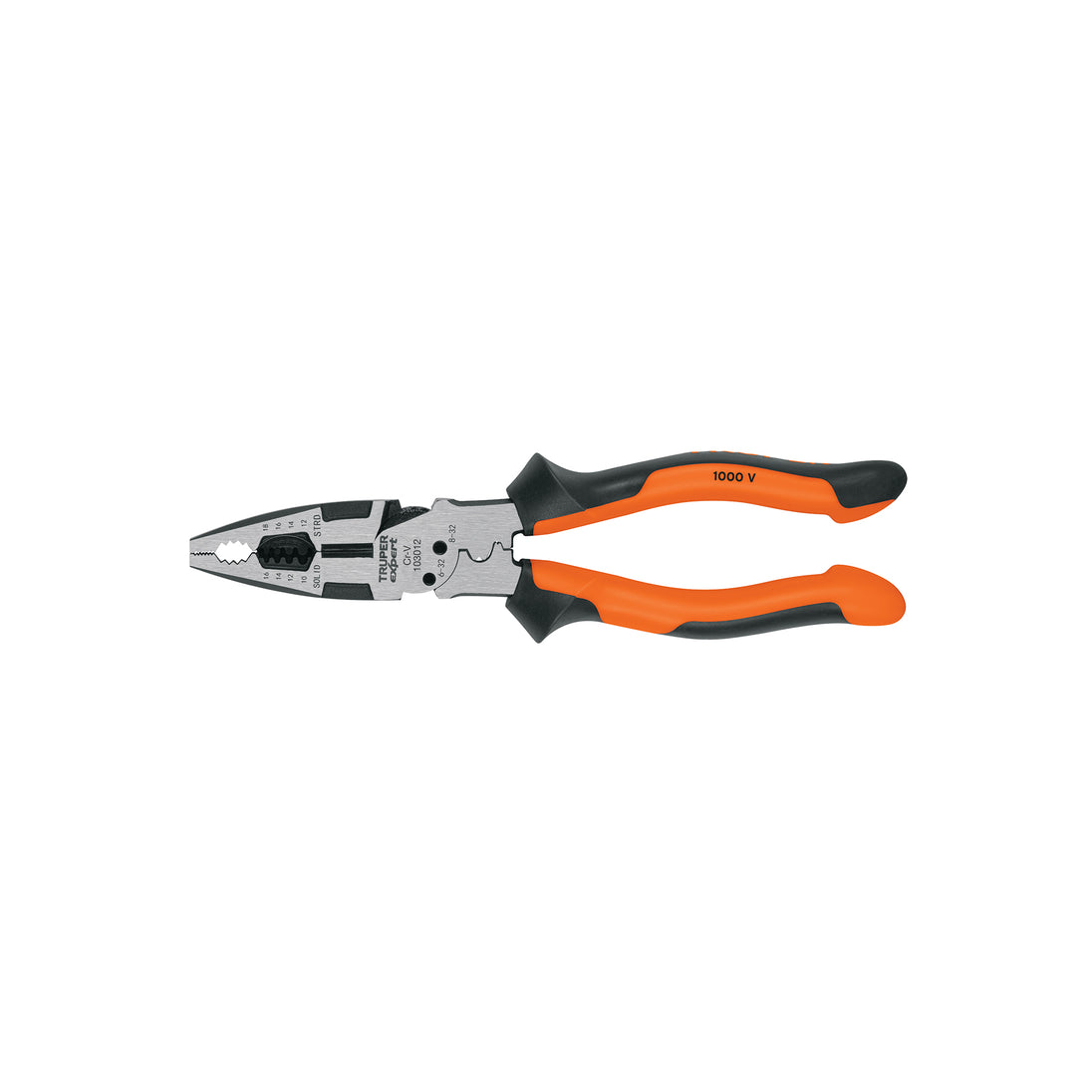PMU-8EX Pinza multiuso 8" electricista, comfort grip, Truper Expert