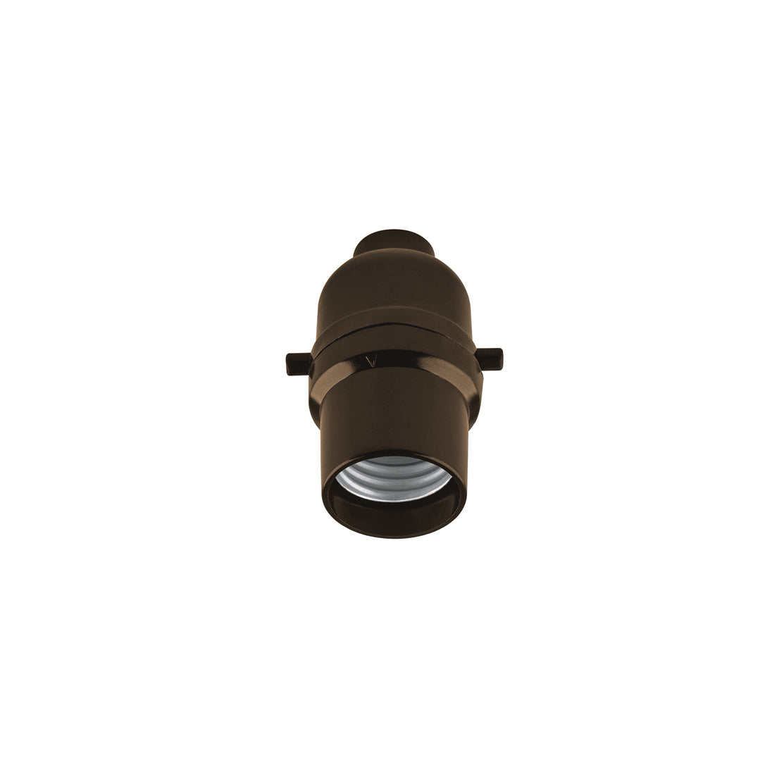 POBA-11 Portalámpara de baquelita, con interruptor de barra, VOLTECK