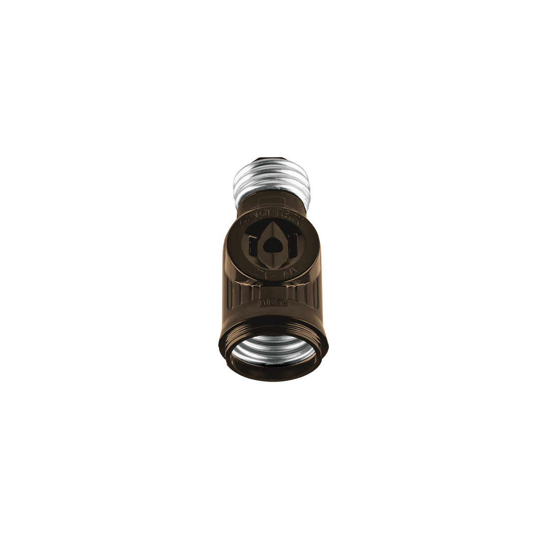 POBA-12 Portalámpara de baquelita, doble contacto, Volteck