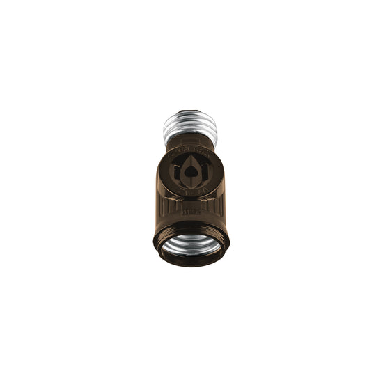 POBA-12 Portalámpara de baquelita, doble contacto, Volteck