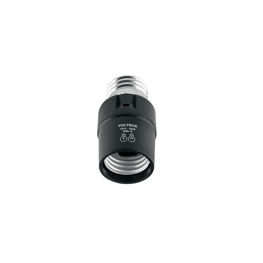 POBA-19 Portalámpara de PVC, con sensor de luz, VOLTECK