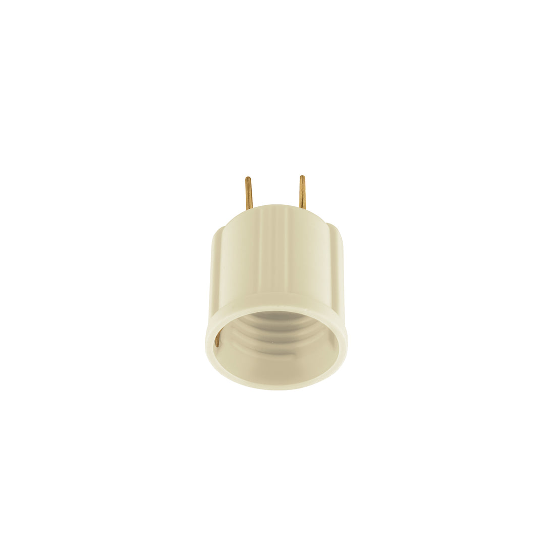POBA-20 Portalámpara de baquelita, con adaptador, marfil, Volteck