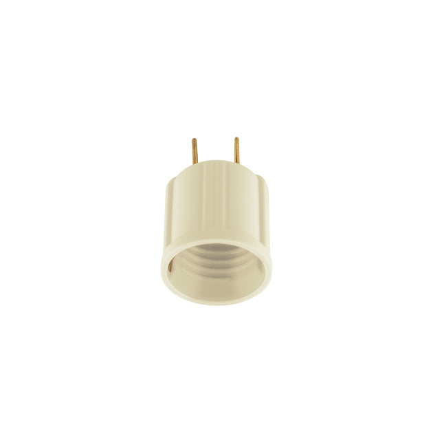 POBA-20 Portalámpara de baquelita, con adaptador, marfil, Volteck