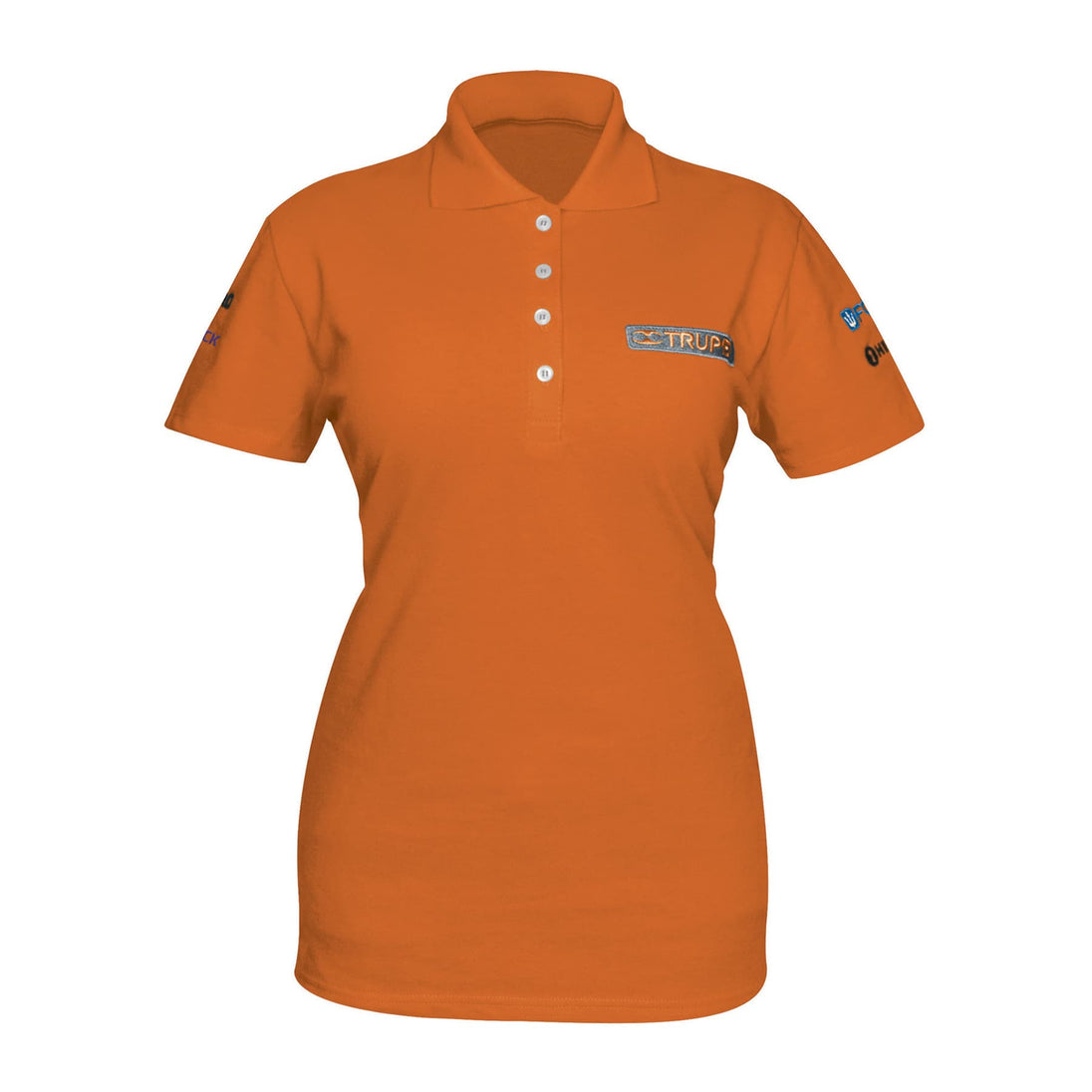 POL-ND-G Playera polo para mujer, naranja, G, Truper