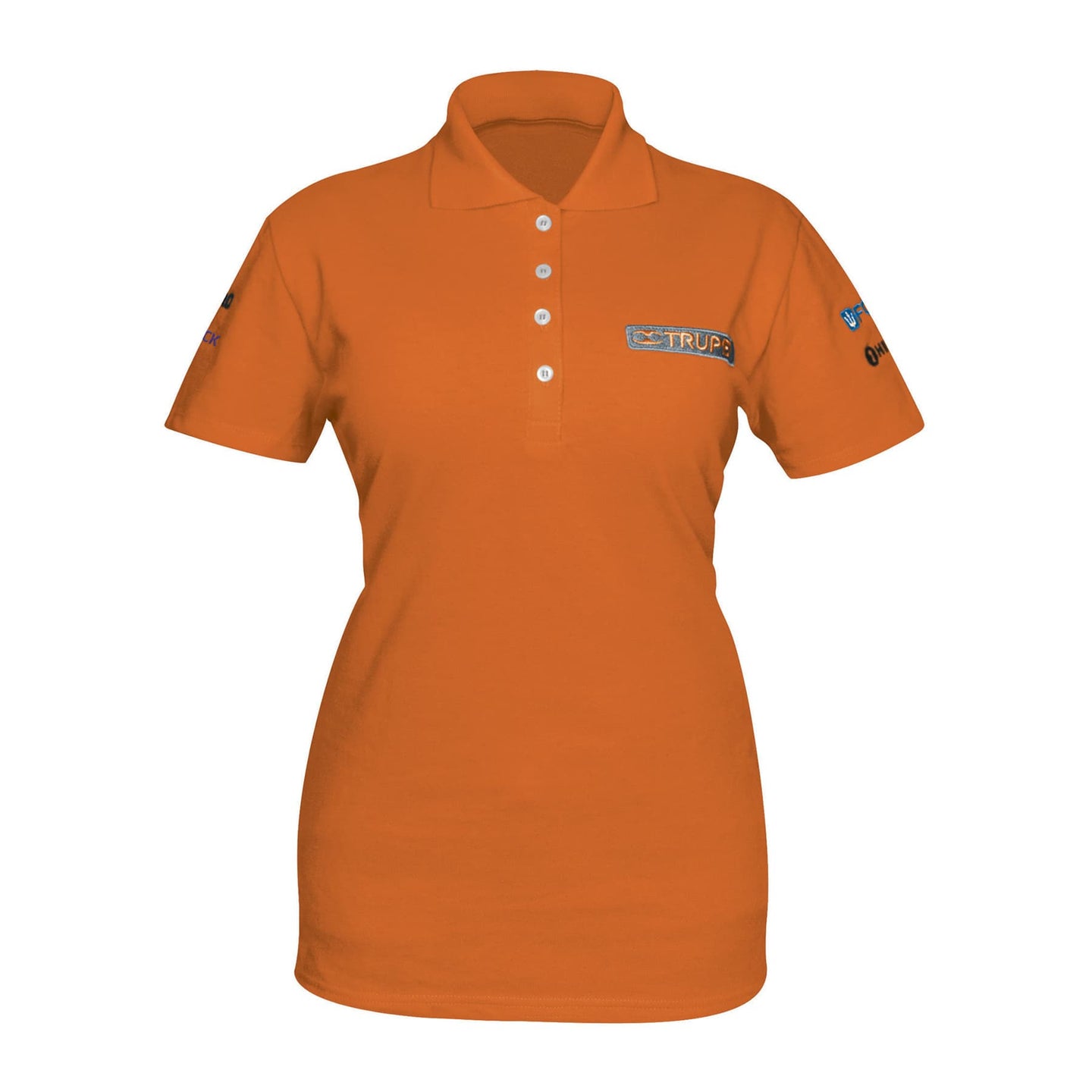 POL-ND-G Playera polo para mujer, naranja, G, Truper