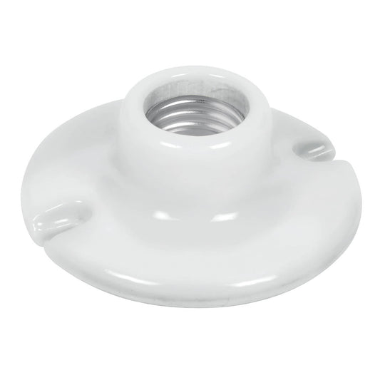 POPO-15 Portalámpara de porcelana, 3-1/2", redonda, Volteck