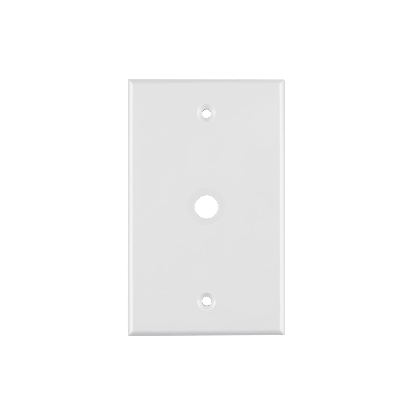 PPAN-SB Placa de ABS pasacable, Standard, blanco, Volteck