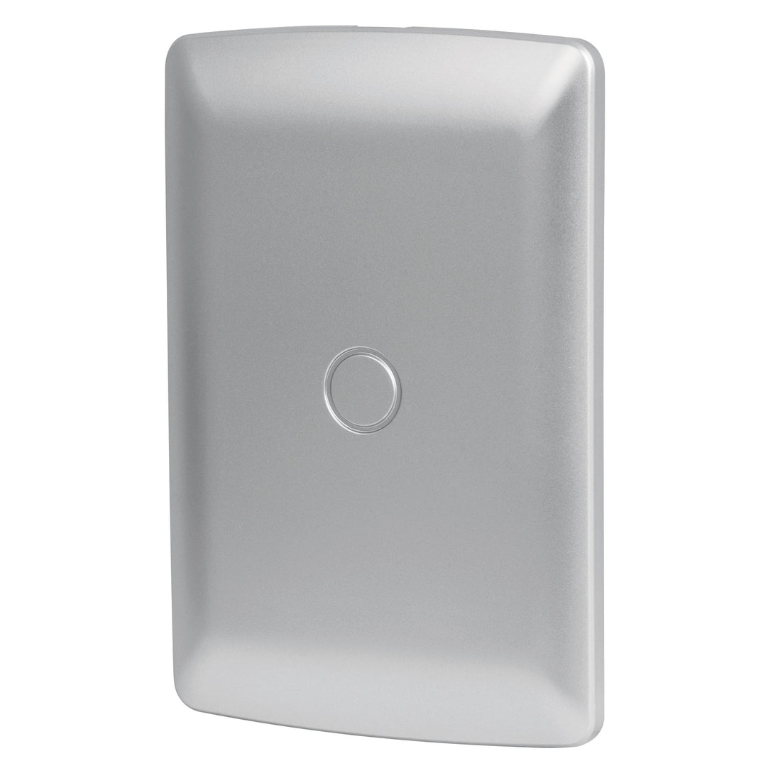 PPC-IP Placa de ABS ciega, línea italiana, color plata