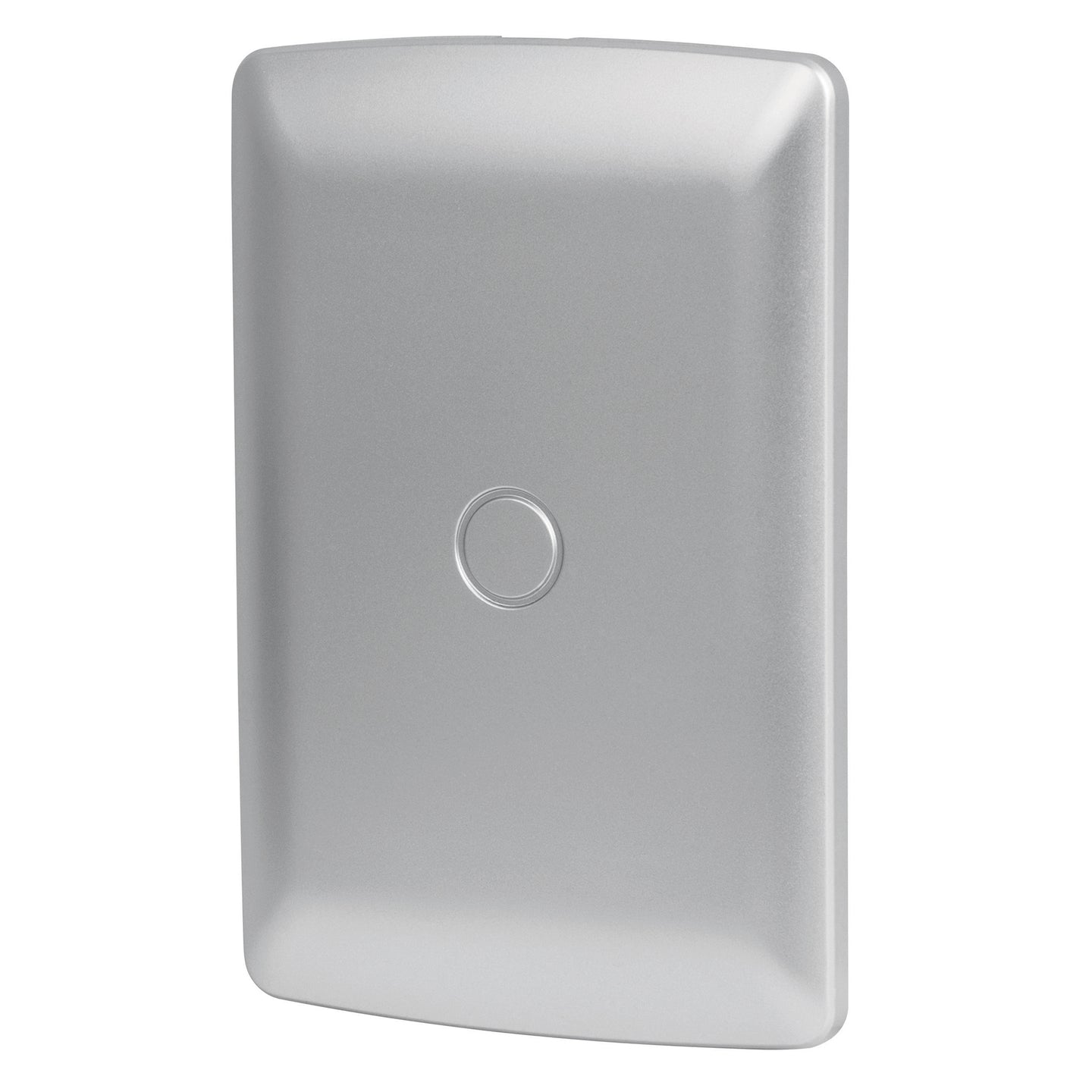 PPC-IP Placa de ABS ciega, línea italiana, color plata