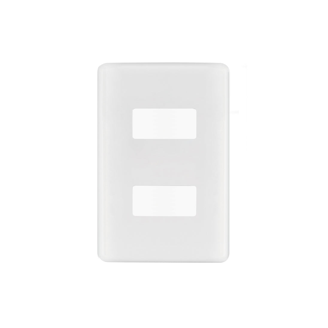 PPDO-B Placa 2 módulos de ABS, línea Basic, blanca