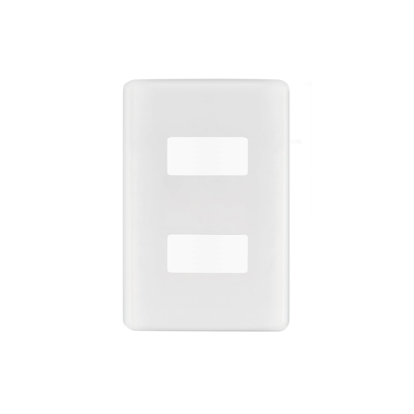 PPDO-B Placa 2 módulos de ABS, línea Basic, blanca
