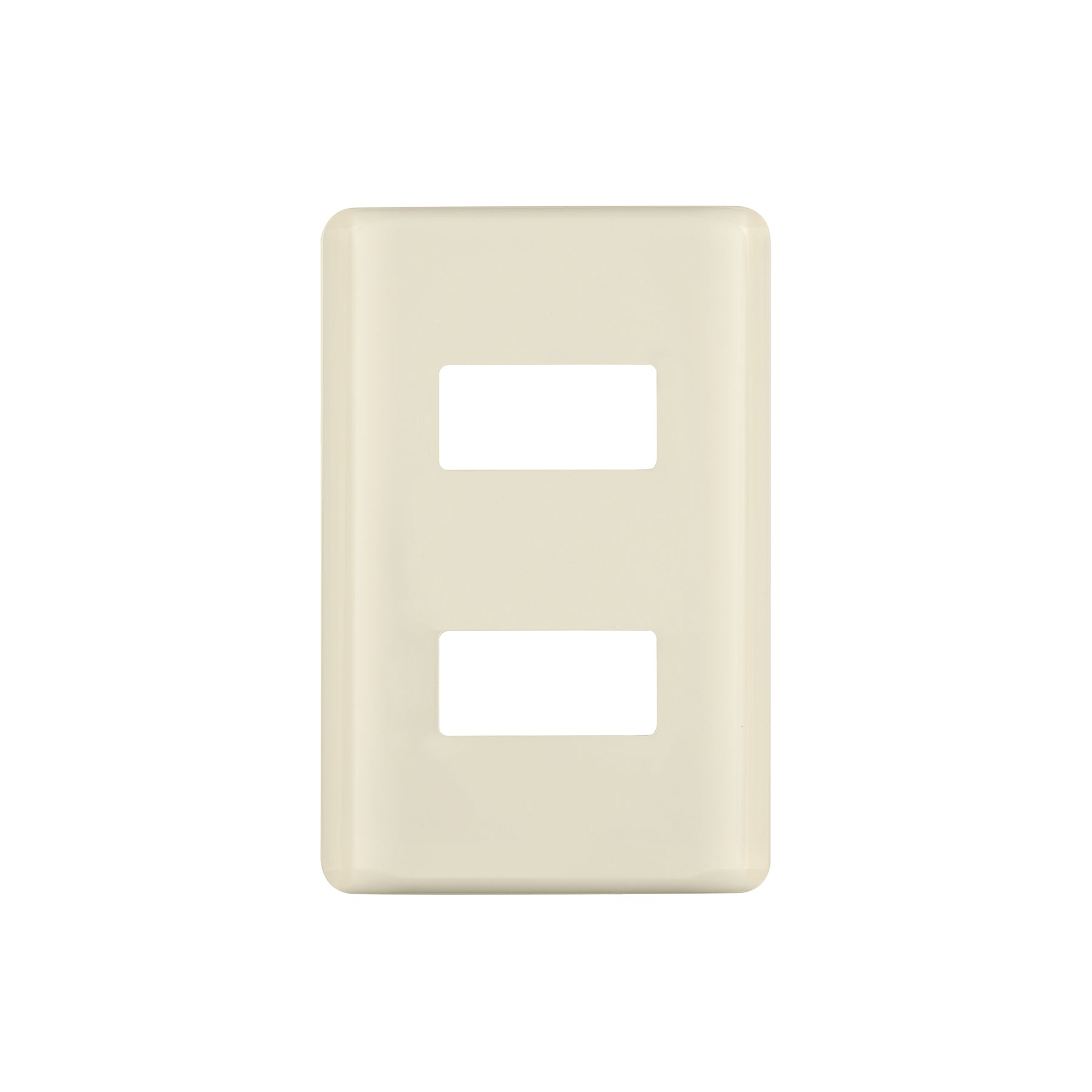 PPDO-BI Placa 2 módulos, marfil, línea Volteck Basic | Volteck - Ferre