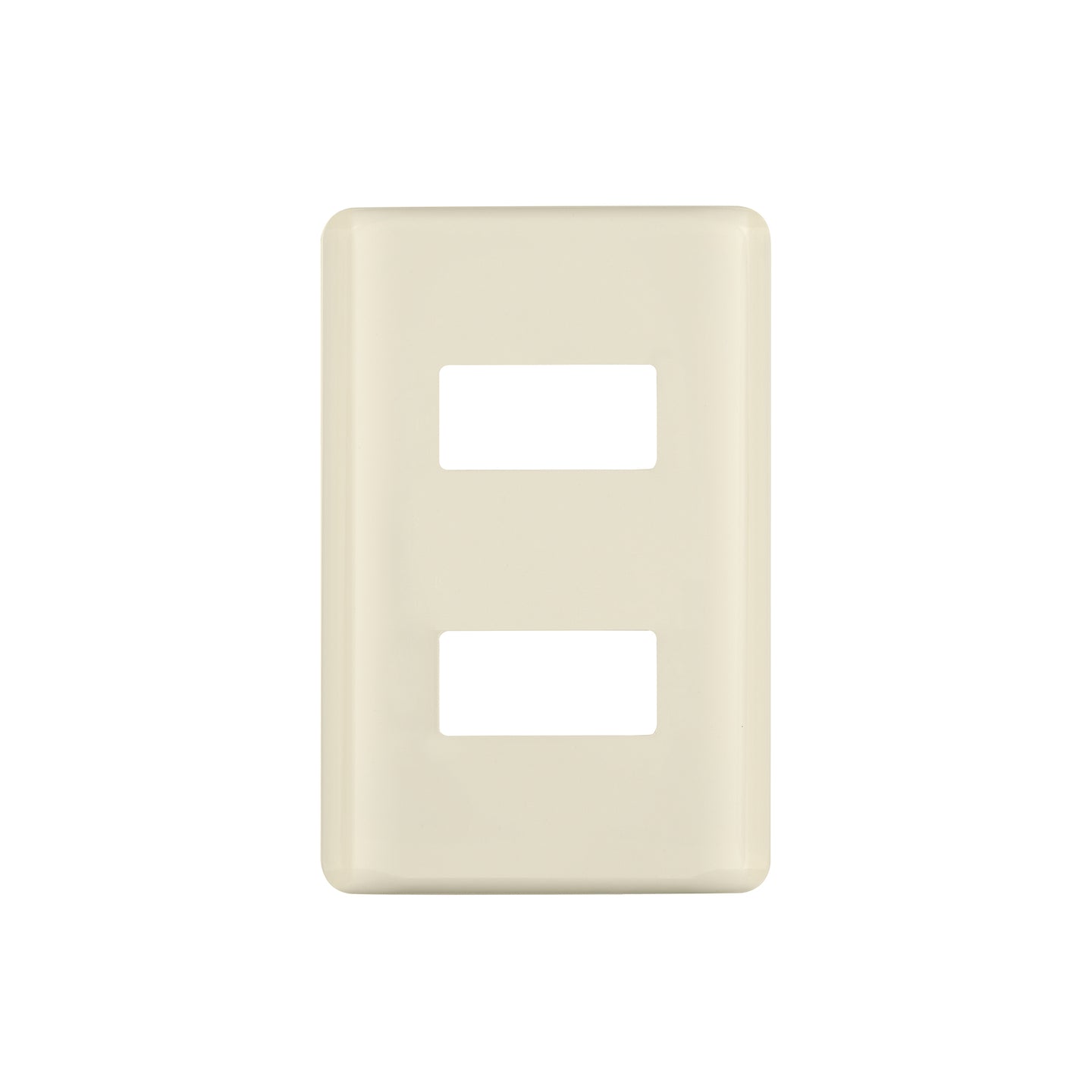 PPDO-BI Placa 2 módulos, marfil, línea Volteck Basic