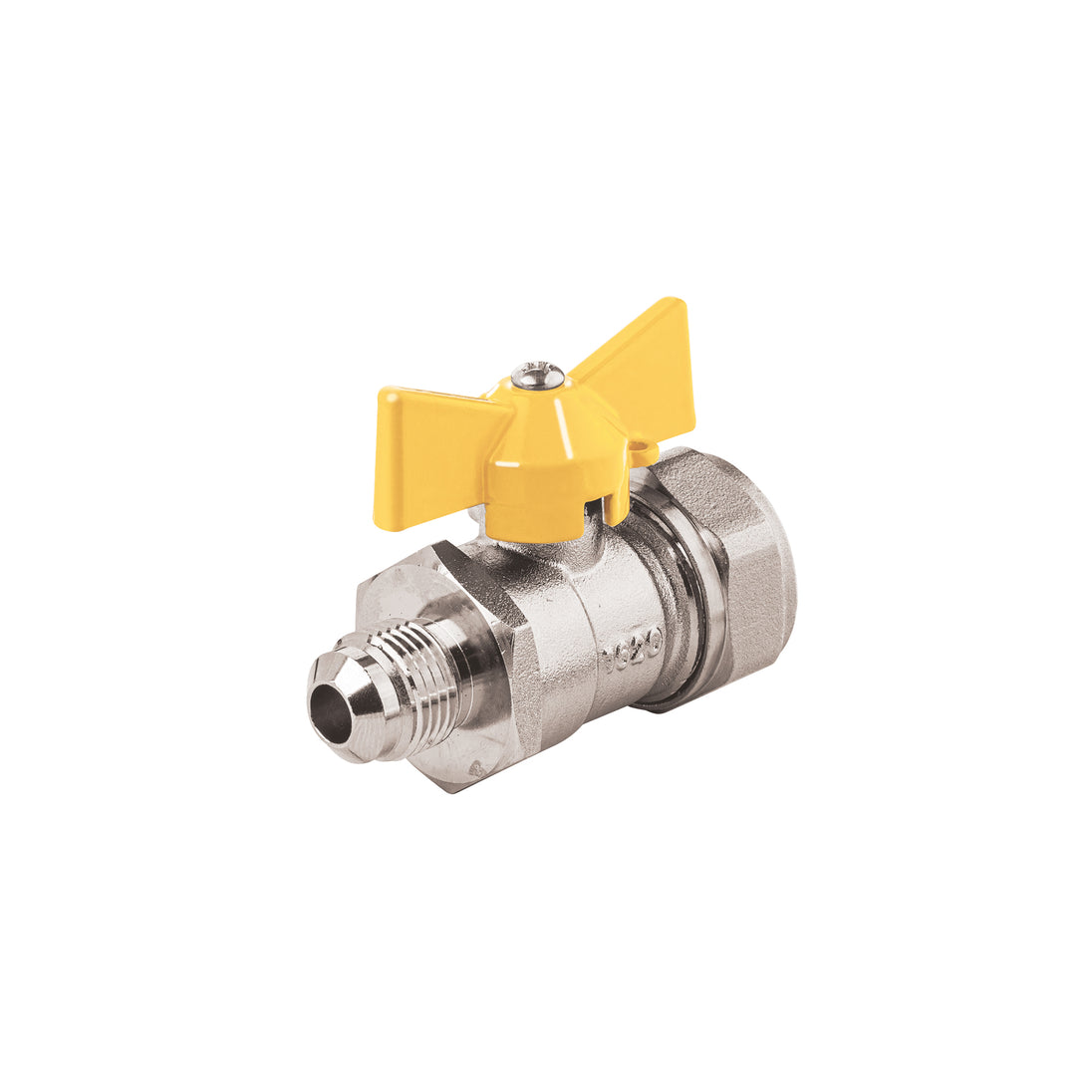 PPG-12VF Válvula esfera para PE-AL-PE, 1/2"a flare 3/8", FOSET
