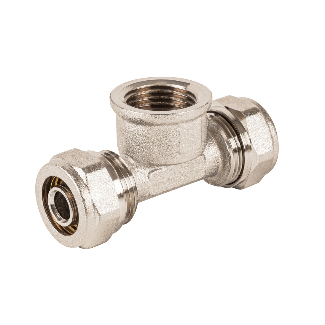 PPG-3812TH Tee para PEALPE,3/8x1/2x3/8",con rosca hembra central, FOSET
