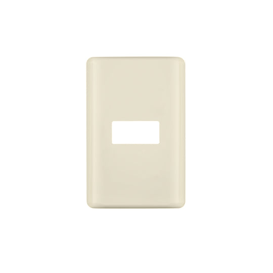 PPSE-BI Placa 1 módulo, marfil, línea Volteck Basic