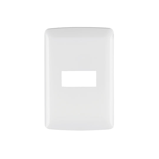 PPSE-IB Placa 1 módulo de ABS, línea Italiana, color blanco
