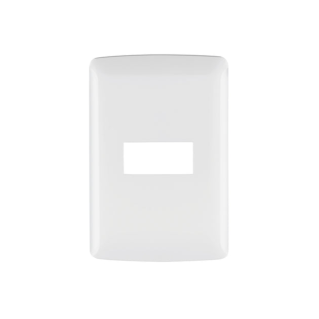 PPSE-IB Placa 1 módulo de ABS, línea Italiana, color blanco