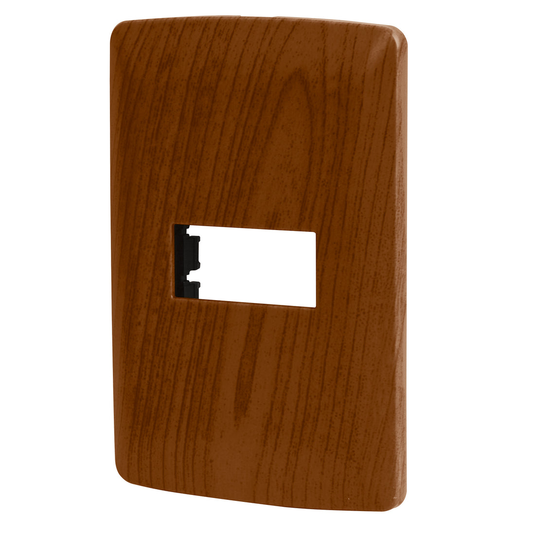 PPSE-IM Placa 1 módulo de ABS, línea Italiana, acabado madera