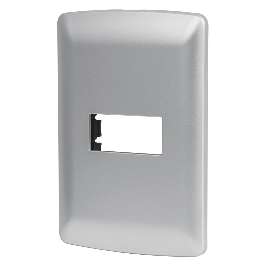 PPSE-IP Placa 1 módulo de ABS, línea italiana, color plata