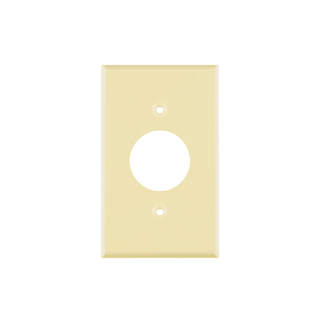 PPSE-S Placa de ABS para contacto redondo, Standard, marfil