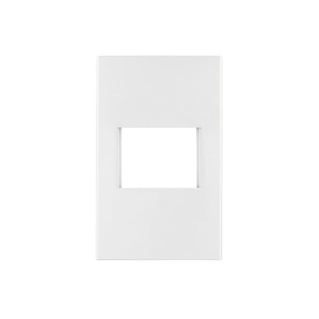 PPSE15-EB Placa 1 ventana, 1.5 módulos, línea Española, color blanco