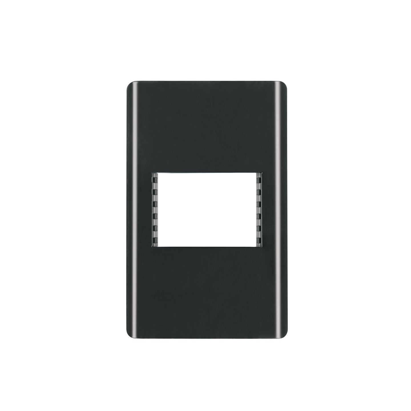 PPSE15-LN Placa negra de 1 ventana 1.5 módulos, línea Lisboa, VOLTECK
