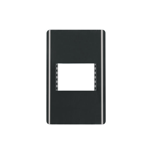 PPSE15-LN Placa negra de 1 ventana 1.5 módulos, línea Lisboa, VOLTECK